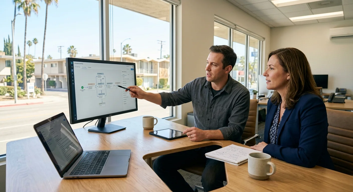 Frustrated staff managing duplicate records and stalled tasks before workflow automation in Los Angeles