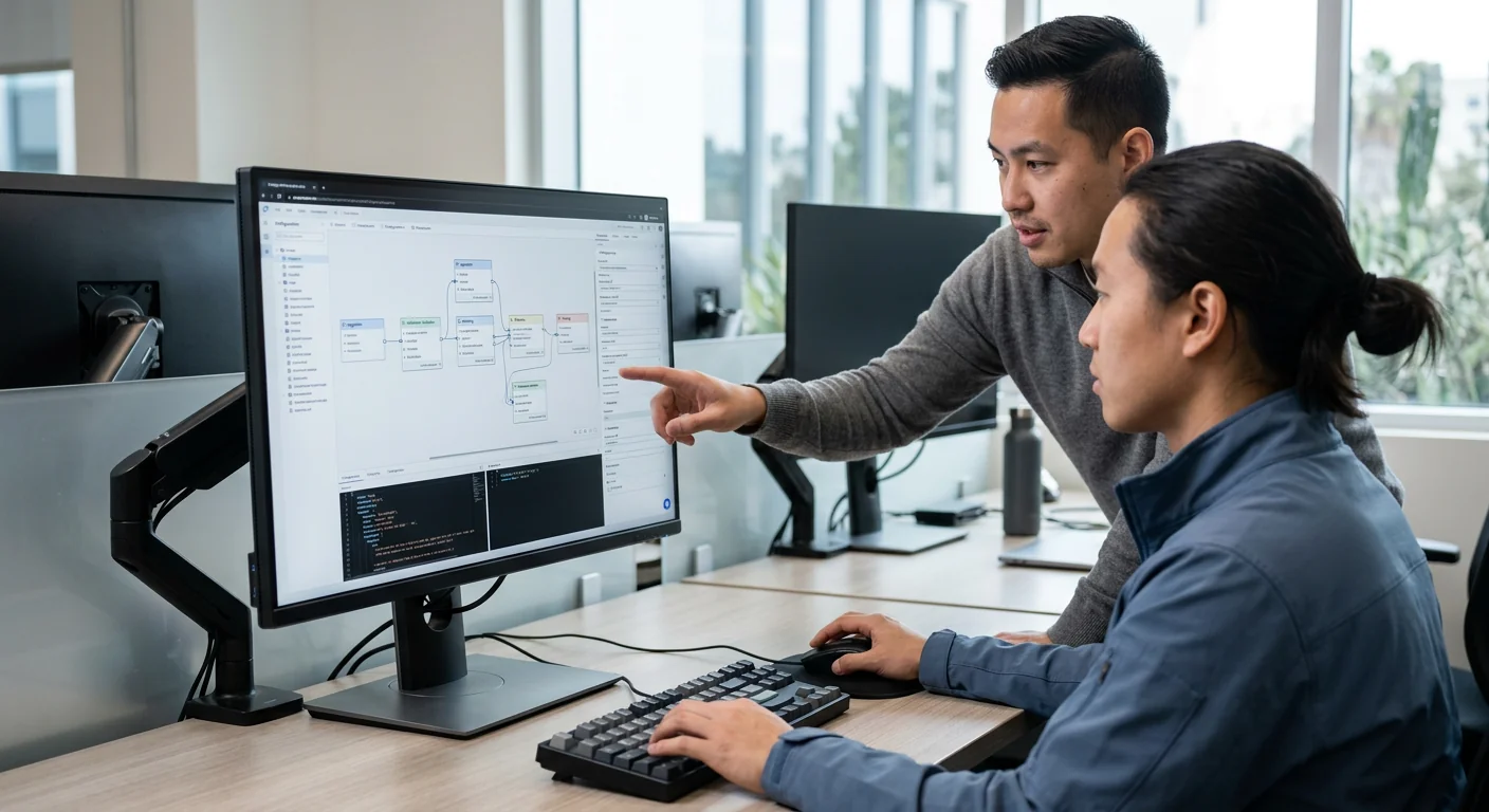 Data pipeline configuration screen during a custom AI build session